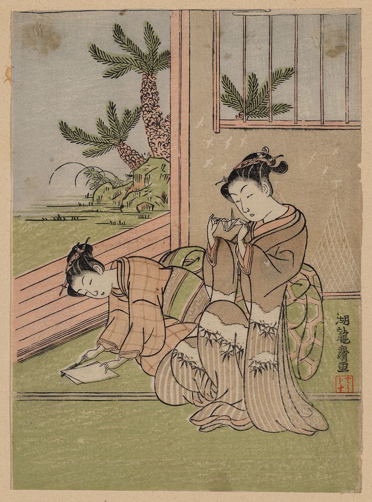 Edo period artwork of origami